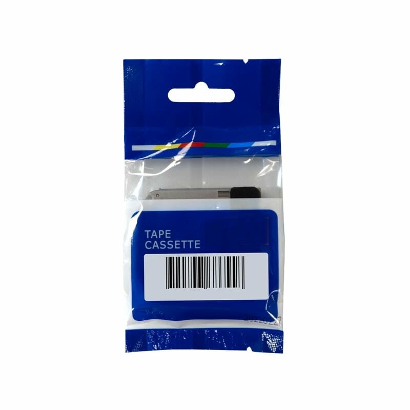 Brother M-K231 Lettertape Zwart op Wit 12mm