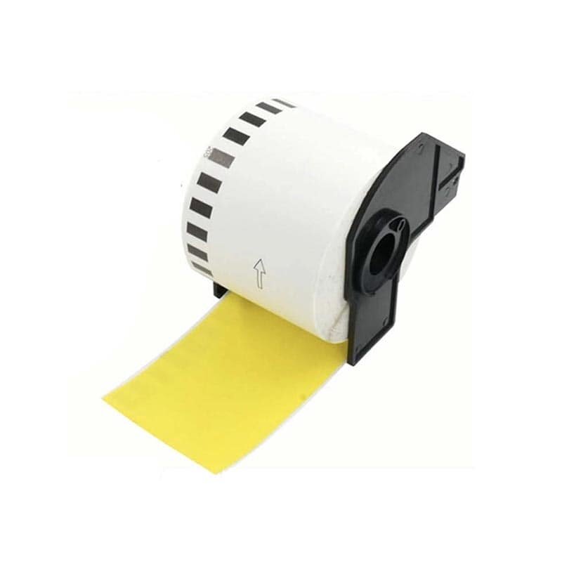 Brother DK-22205 Adreslabels 62mm Geel 