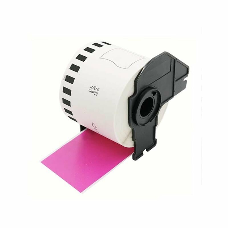 Brother DK-22205 Adreslabels 62mm Roze 