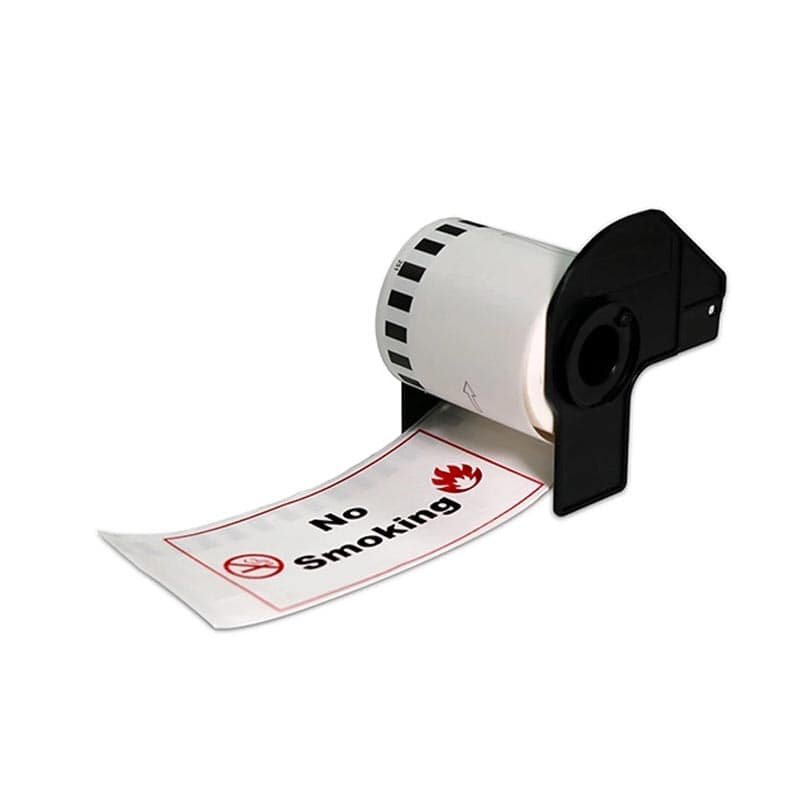 Brother DK-22251 Labels Rood/Zwart Op wit 62mm x 15.24Mtr