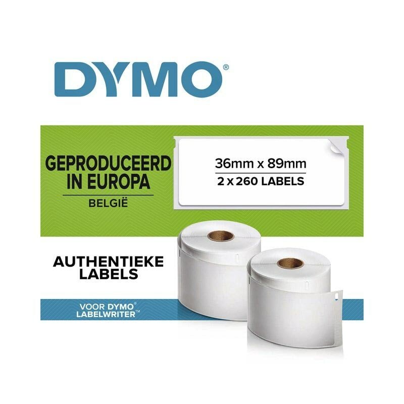 DYMO 99012 Labels 89x36mm Wit Verwijderbaar