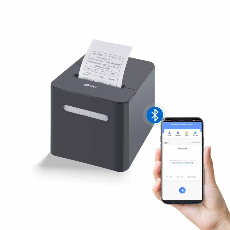 G&G GG-TD80 Desktop thermische bonlabelprinter