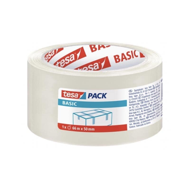 Tesa Basic Verpakkingstape 50mm x 66 Meter