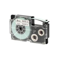 Casio XR-9WE Tape Zwart op Wit 9mm