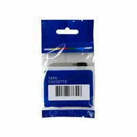 Brother M-K231 Lettertape Zwart op Wit 12mm