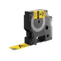 DYMO Rhino IND Lettertape (1805431) Vinyl Zwart op Geel 24mm