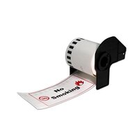 Brother DK-22251 Labels Rood/Zwart Op wit 62mm x 15.24Mtr