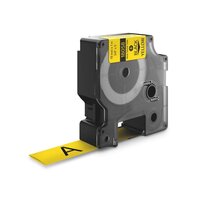 Dymo IND Rhino 180568/S0718340 Tape Krimpkous Zwart Op Geel 19mm 