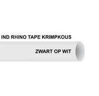 Dymo IND Rhino 1805443 Tape Krimpkous Zwart Op Wit 24 mm 