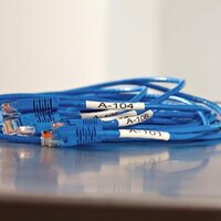 Dymo IND Rhino 1805443 Tape Krimpkous Zwart Op Wit 24 mm 