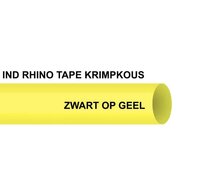 Dymo IND Rhino 1805444 Tape Krimpkous Zwart Op Geel 24 mm