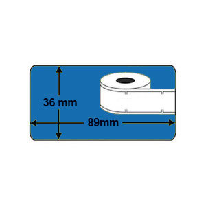 DYMO 99012 Labels 89x36mm Blauw (Huismerk)