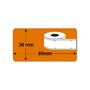 DYMO 99012 Labels 89x36mm Oranje (Huismerk)