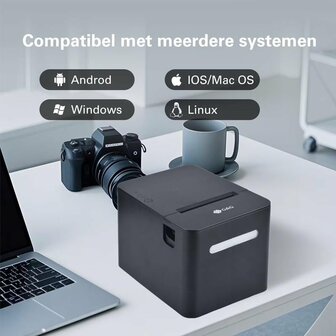 G&amp;G GG-TD80 Desktop thermische bonlabelprinter