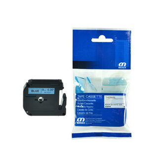 Brother M-K521 tape 9mm zwart op blauw