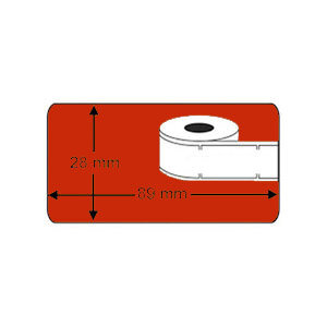 DYMO 99010 Labels 89x28mm Rood (Huismerk)