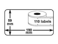 DYMO 99019 Labels 190x59mm (Huismerk)