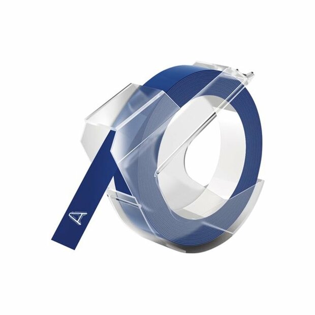Dymo embossing tape blauw