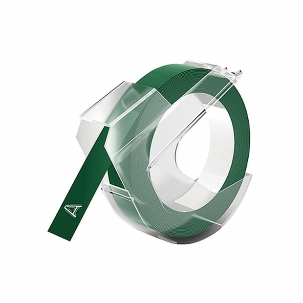 Dymo embossing tape groen