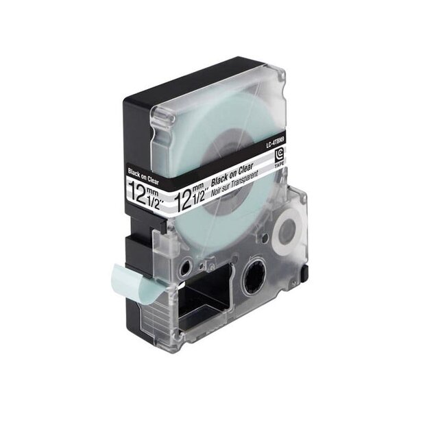 Epson LC-4WBN9 (C53S625416) Tape Zwart Op Wit 12 mm