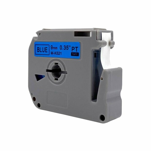 Brother M-K521 Lettertape Zwart op Blauw 9mm