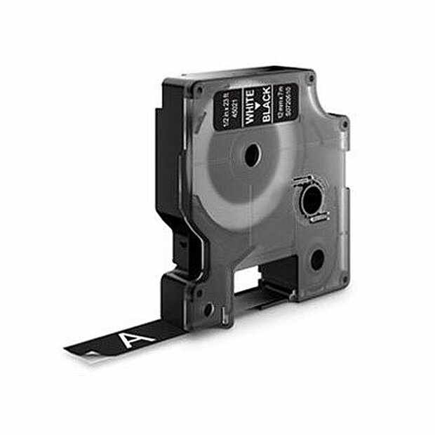 Dymo D1 Lettertape 40921 Wit op Zwart 9mm