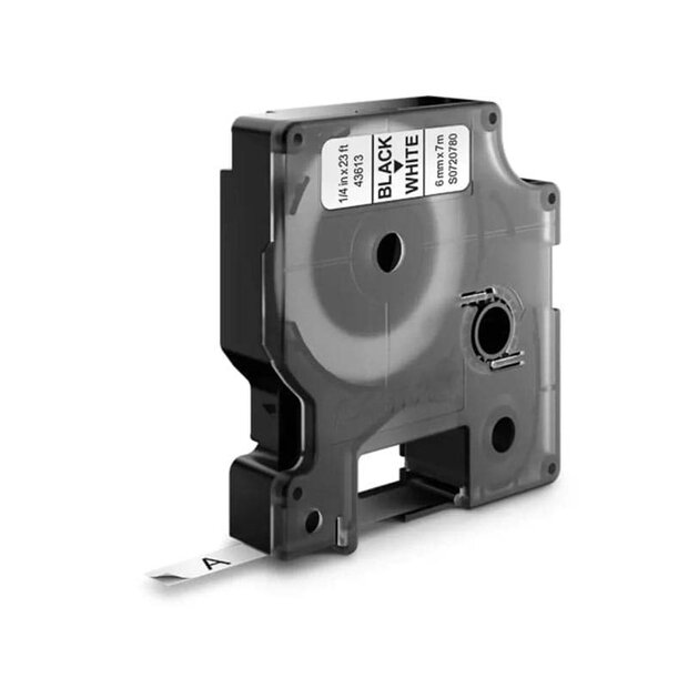 Dymo D1 Lettertape 43618 Zwart op Geel 6mm