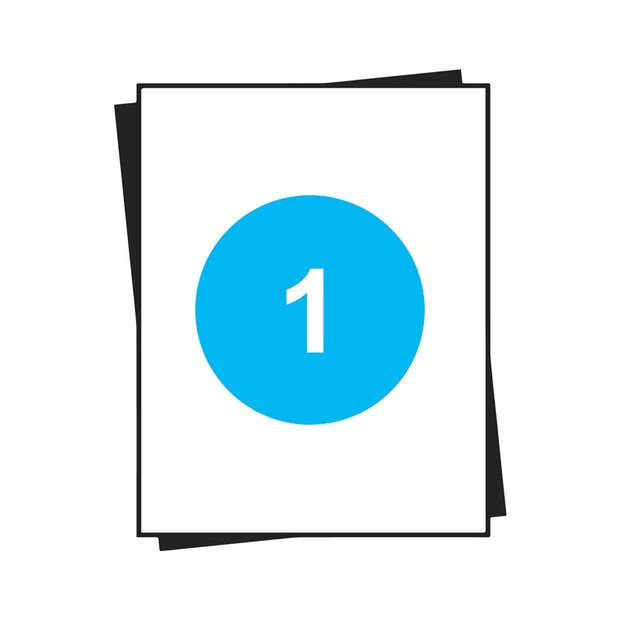 A4 etiketten 1 op een vel