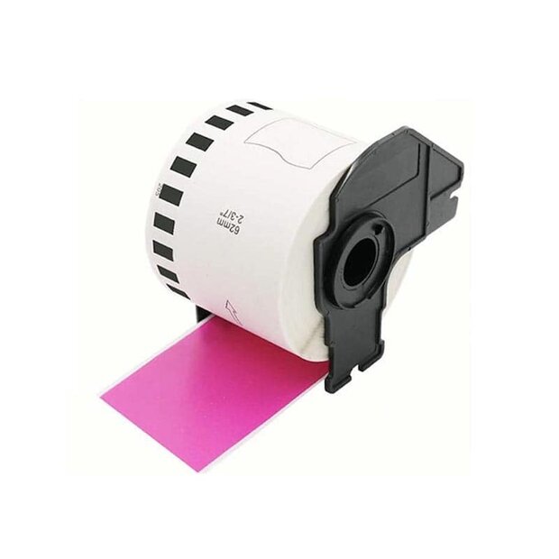 Brother DK-22205 Adreslabels 62mm Roze