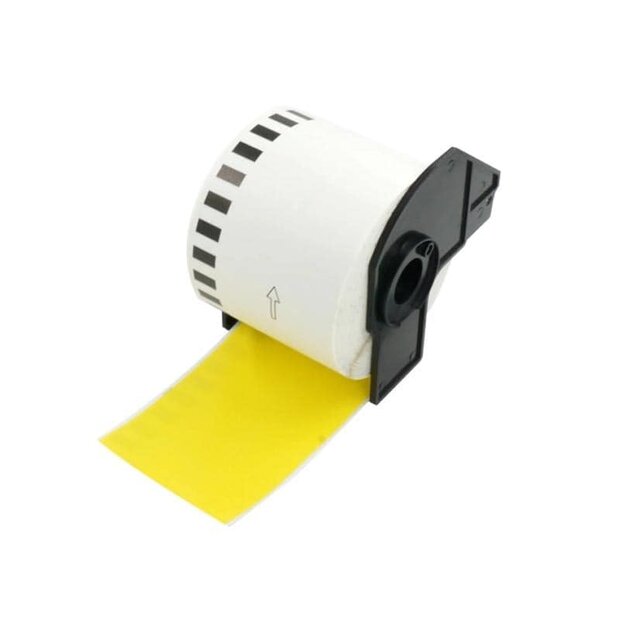 Brother DK-22606 continue filmtape 62mm x 15,24m geel 