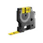 DYMO Rhino IND Lettertape (18432) Vinyl Zwart op Geel 12mm