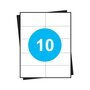 A4 labels 10 op vel