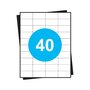 Huismerk A4 stickervellen, 40 per vel