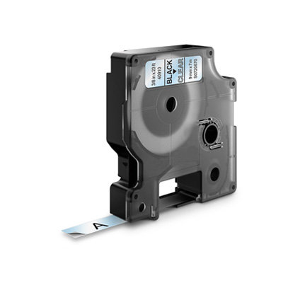 DYMO D1 Lettertape 40910 Zwart op Transparant 9mm (Huismerk)