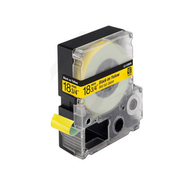 Epson LC-5YBP9 (C53S626401) Tape Zwart Op Geel 18 mm (Huismerk)