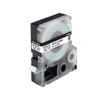 Epson LC-4WBN9 (C53S625416) Tape Zwart Op Wit 12 mm (Huismerk)