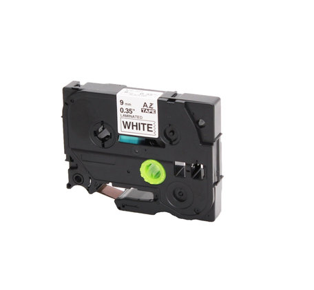 Brother TZe-221 Lettertape Zwart op Wit 9mm (Huismerk)